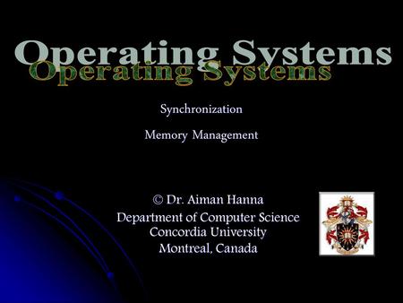 Synchronization Memory Management