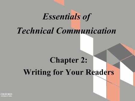 Chapter 2: Writing for Your Readers