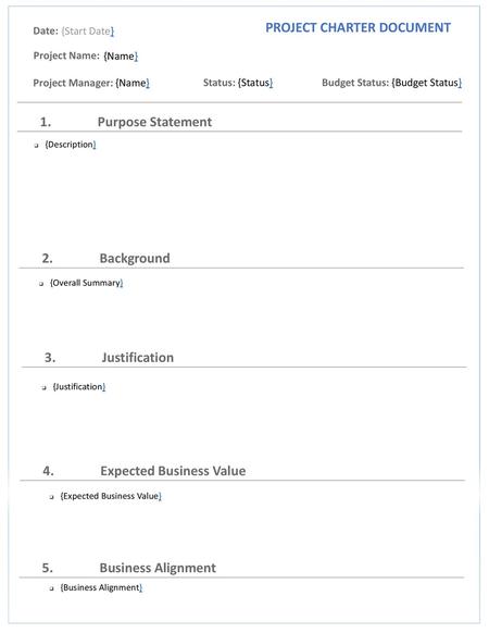 PROJECT CHARTER DOCUMENT