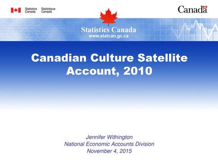 Canadian Culture Satellite Account, 2010