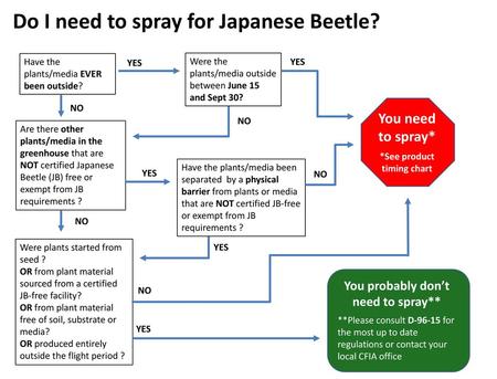 *See product timing chart You probably don’t need to spray**