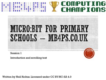 micro:bit for primary schools – mb4ps.co.uk