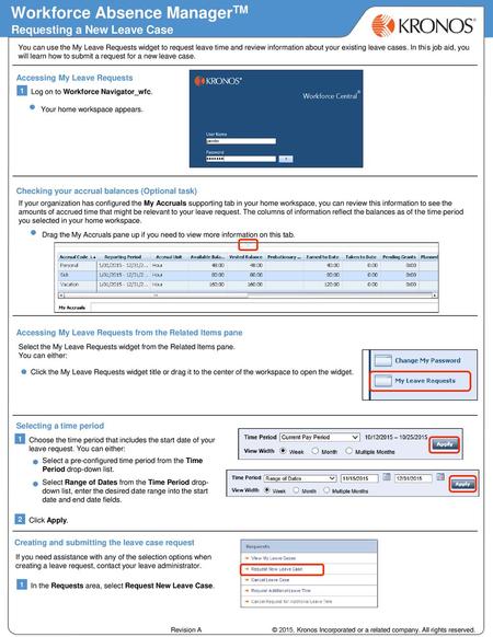 Workforce Absence ManagerTM