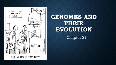 Genomes and their evolution