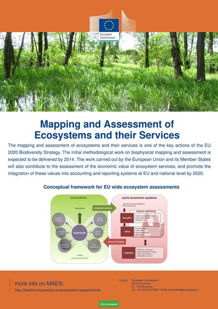 Mapping and Assessment of Ecosystems and their Services