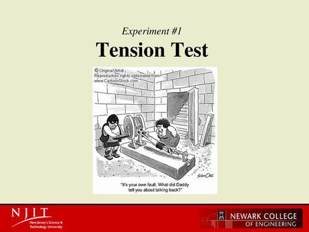 Experiment #1 Tension Test