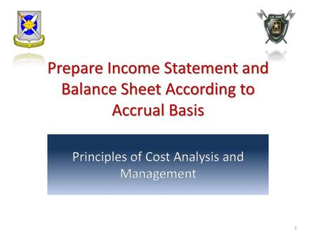 Prepare Income Statement and Balance Sheet According to Accrual Basis