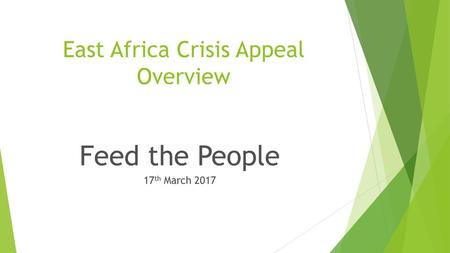 East Africa Crisis Appeal Overview