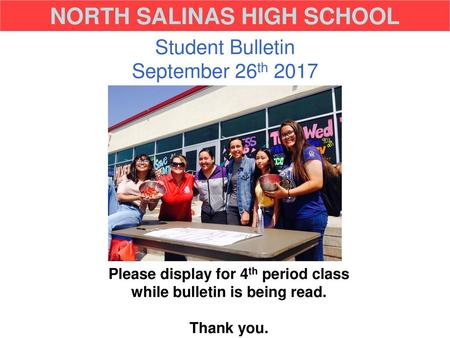 NORTH SALINAS HIGH SCHOOL