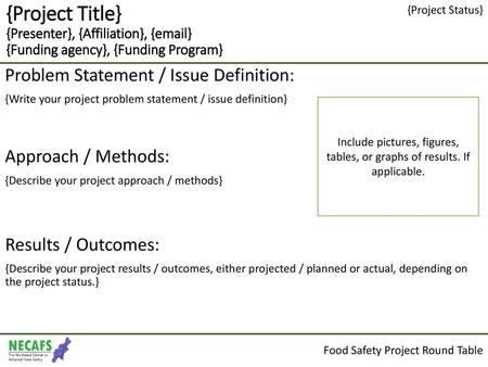 {Project Status} Problem Statement / Issue Definition: