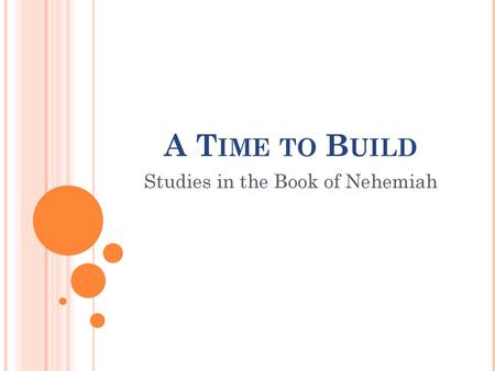 Studies in the Book of Nehemiah