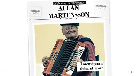 ALLAN MARTENSSON Lorem ipsum dolor sit amet