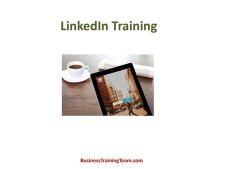 LinkedIn Training.