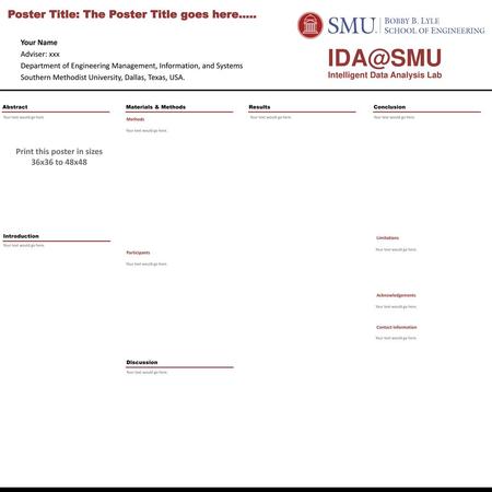 Intelligent Data Analysis Lab Print this poster in sizes