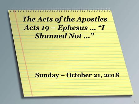 The Acts of the Apostles