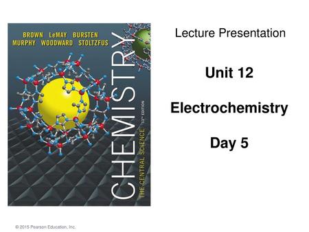 Unit 12 Electrochemistry