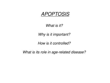 What is its role in age-related disease?