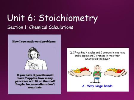 Section 1: Chemical Calculations