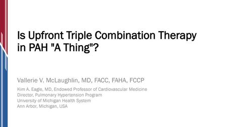 Is Upfront Triple Combination Therapy in PAH A Thing?