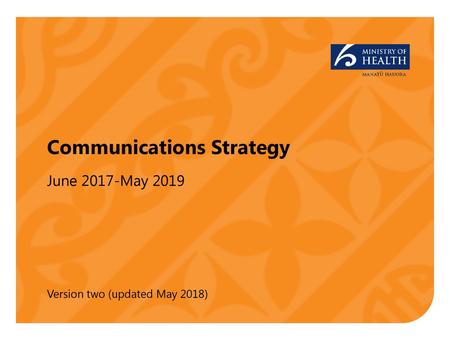 Communications Strategy