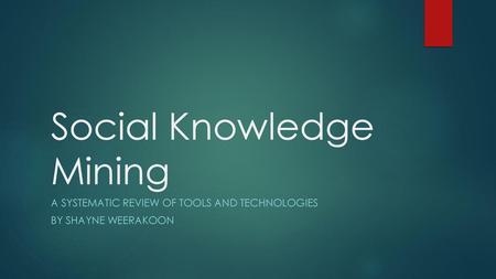 Social Knowledge Mining