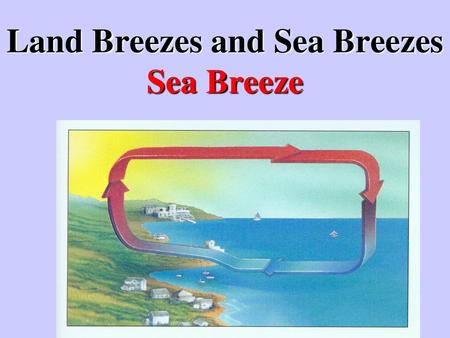 Land Breezes and Sea Breezes Sea Breeze