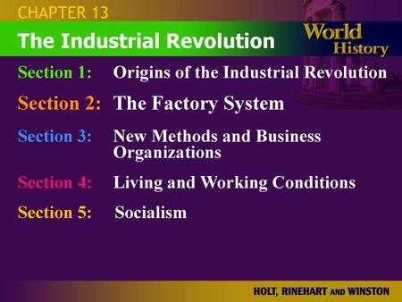 The Industrial Revolution