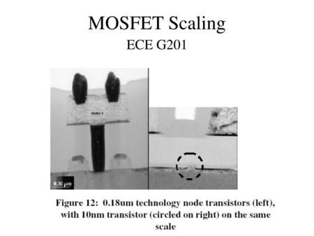 MOSFET Scaling ECE G201.