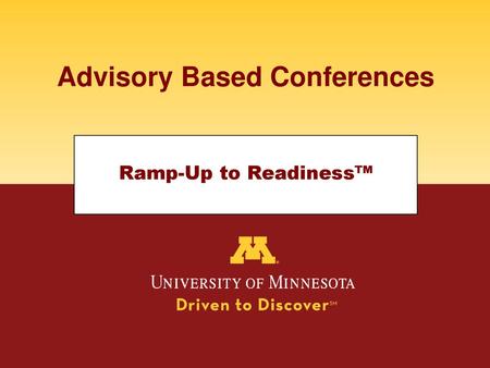 Advisory Based Conferences