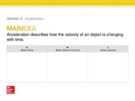 Section 3: Acceleration