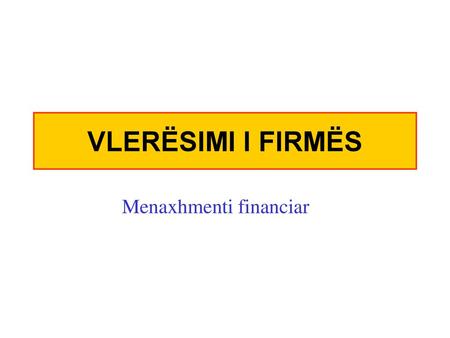 Menaxhmenti financiar