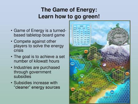 The Game of Energy: Learn how to go green!