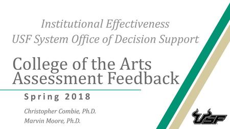 Institutional Effectiveness USF System Office of Decision Support