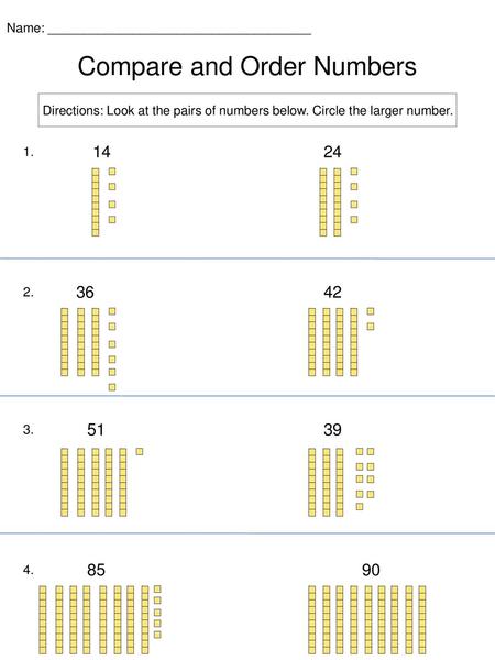 Compare and Order Numbers