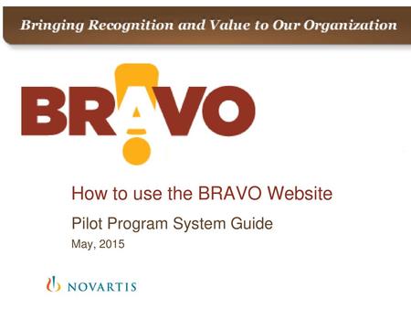 How to use the BRAVO Website