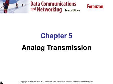 Chapter 5 Analog Transmission