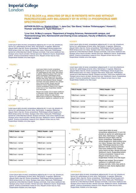 TITLE BLOCK e.g. ANALYSIS OF BILE IN PATIENTS WITH AND WITHOUT PANCREATICOBILIARY MALIGNANCY BY IN VITRO 31-PHOSPHORUS NMR SPECTROSCOPY AUTHOR BLOCK e.g.