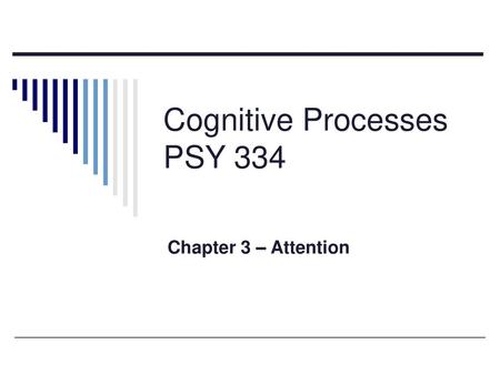 Cognitive Processes PSY 334