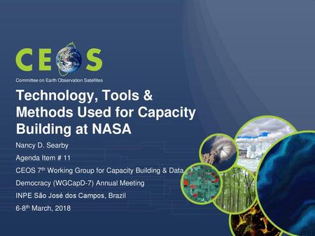 Technology, Tools & Methods Used for Capacity Building at NASA