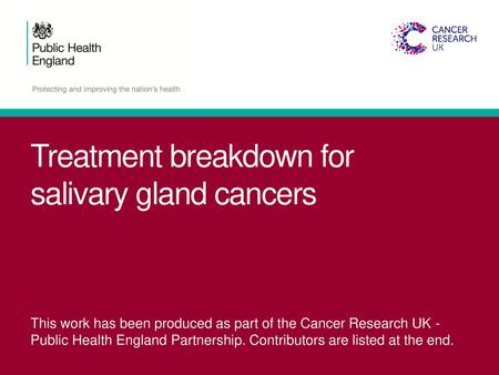 Treatment breakdown for salivary gland cancers