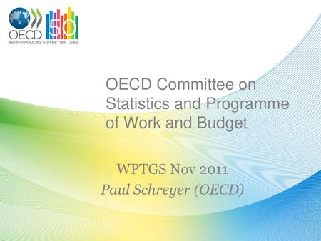 OECD Committee on Statistics and Programme of Work and Budget