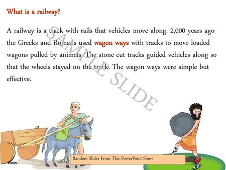 SAMPLE SLIDE What is a railway?