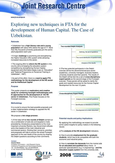 NOTES 1.	Poster Title •	Replace the mock-up text of the poster title (”Joint Research Centre”) with the text of your own title. •	Keep the original font.