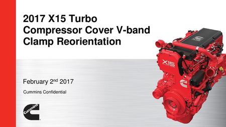 2017 X15 Turbo Compressor Cover V-band Clamp Reorientation