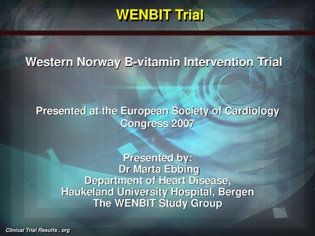 Western Norway B-vitamin Intervention Trial