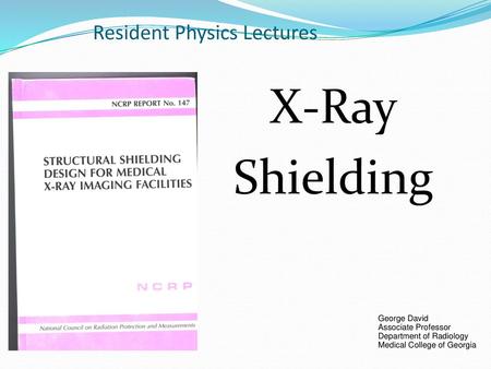 Resident Physics Lectures