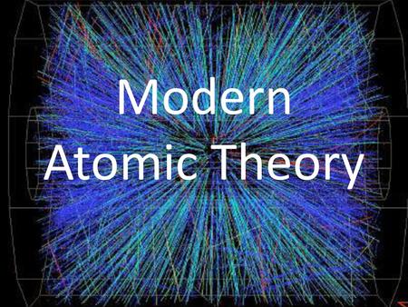 Modern Atomic Theory.