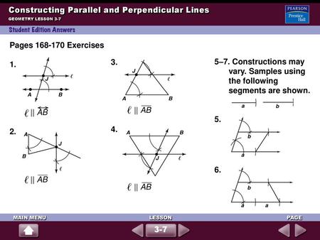 Constructing Parallel and Perpendicular Lines