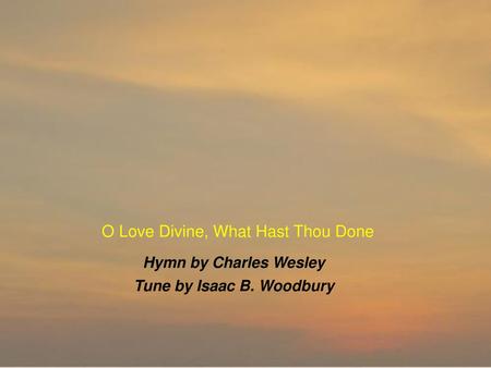 Tune by Isaac B. Woodbury