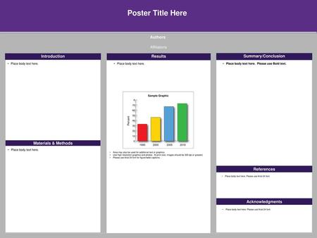 Poster Title Here Authors Introduction Results Summary/Conclusion